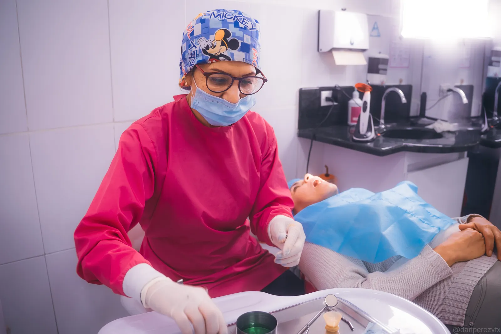 Preparación para un procedimiento odontológico
