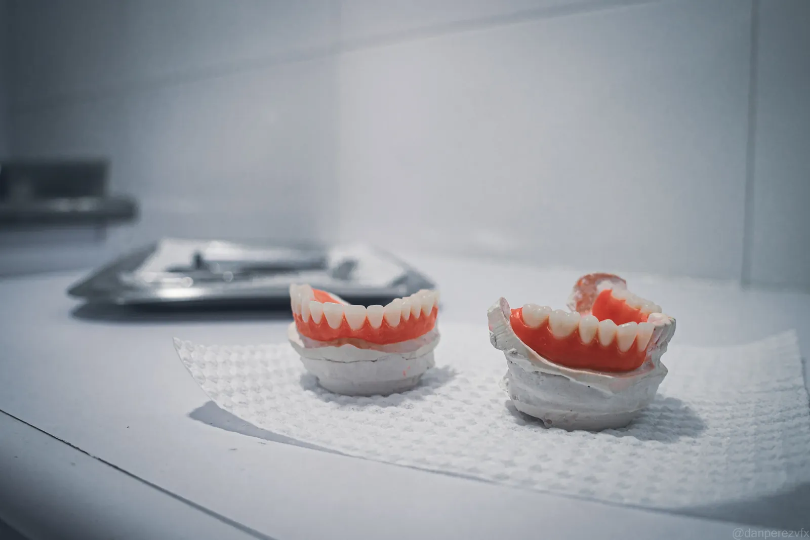 Prueba de prótesis dental